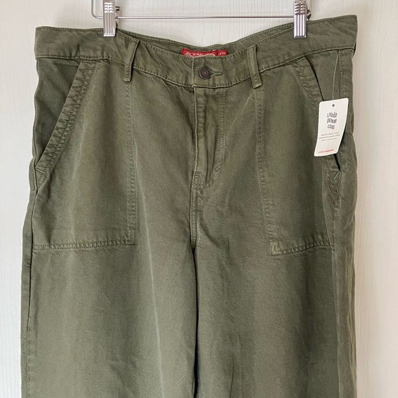 Lucky Brand Women's Olive Wide Leg Pants - Picture 2 of 8